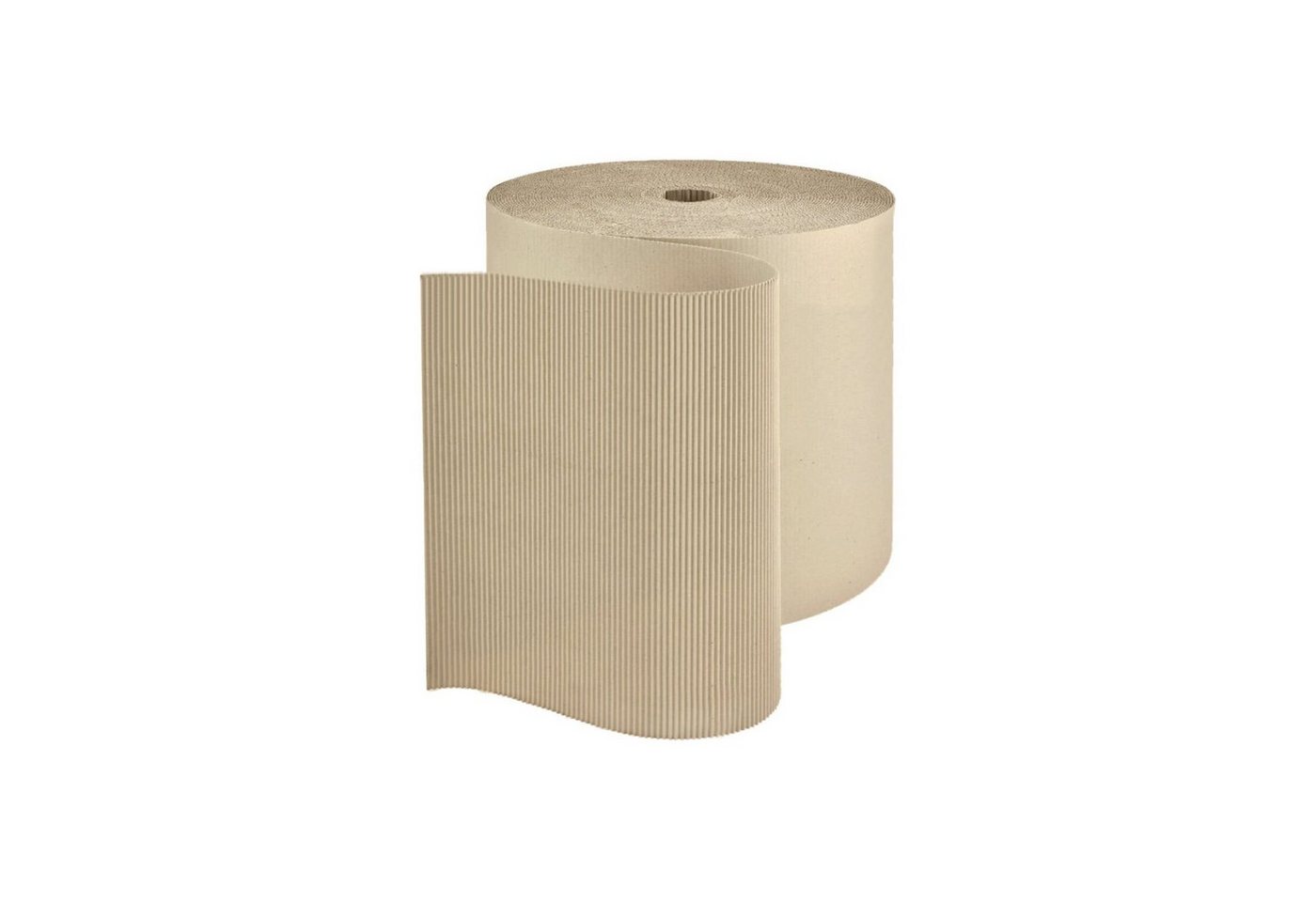 KK Verpackungen Seidenpapier, Rollen-Wellenpappe Polstermaterial Wellpappe Breite 0,5m Grau von KK Verpackungen