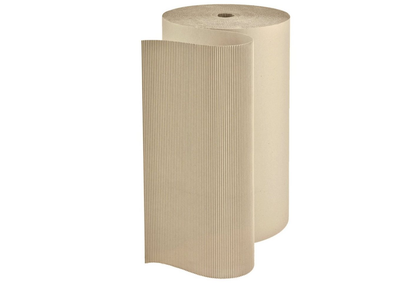 KK Verpackungen Seidenpapier, Rollen-Wellenpappe Polstermaterial Wellpappe Breite 1m Grau von KK Verpackungen