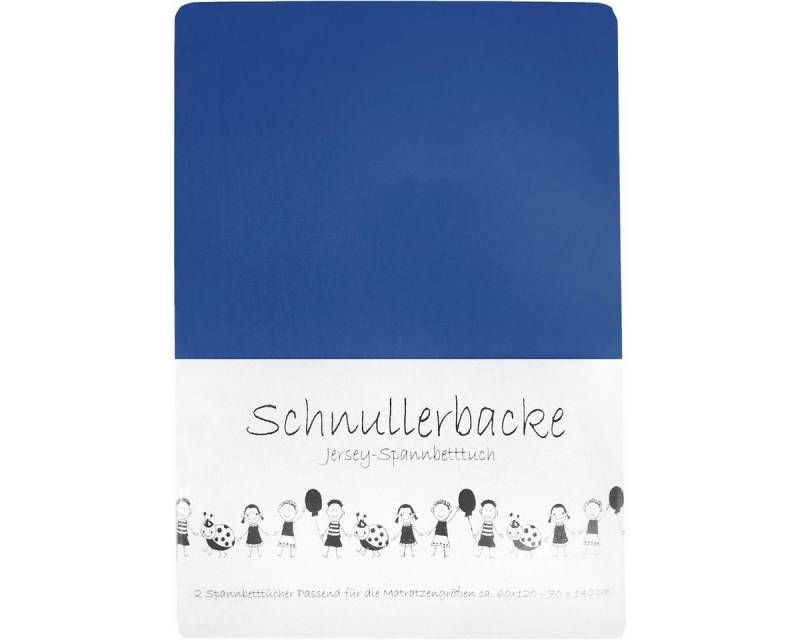 KK Bettwäsche 2er Set Baby Jersey Spannbetttuch 60/120 - 70/140 cm blau von KK