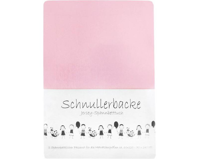 KK Bettwäsche 2er Set Baby Jersey Spannbetttuch 60/120 - 70/140 cm rosa von KK