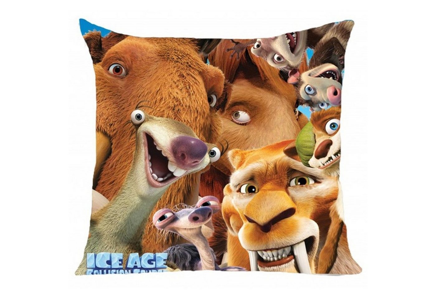 KK Dekokissen Ice Age Kissen Kuschelkissen Dekokissen 40 x 40 cm von KK