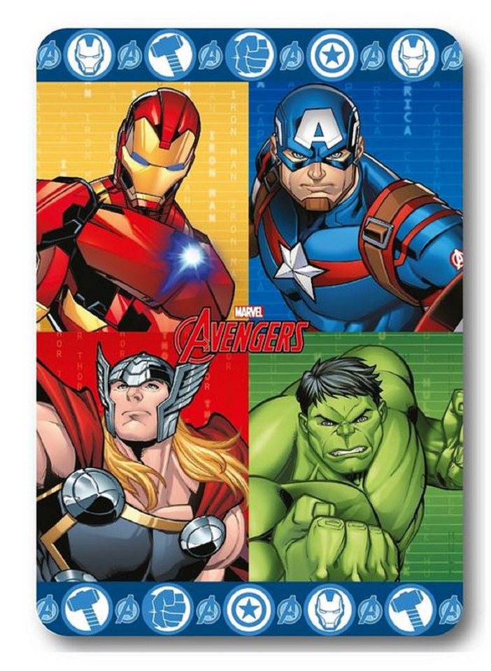 Wohndecke Avengers Heroes Fleecedecke Kuscheldecke 100 x 140 cm, KK von KK