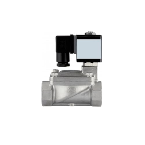 KKCZOFMJ 1/2 "-2" Pilotmembran-Magnetventil DN15-DN50 Edelstahl-Magnetventil DC12V 24V AC110V 220V for Wasser, Öl, Luft(NPT-220V,DN20) von KKCZOFMJ