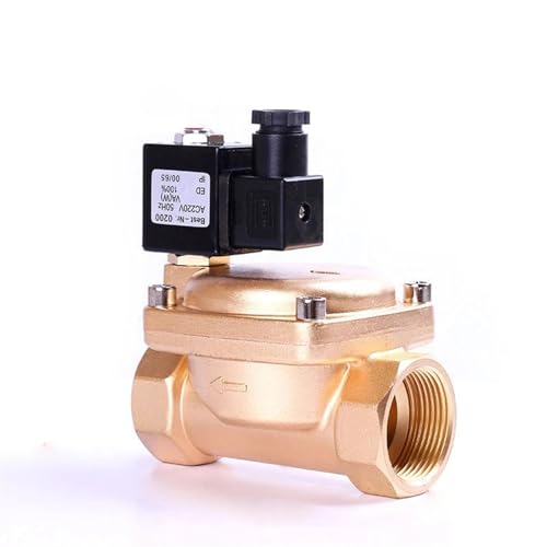 KKCZOFMJ 1-1/2 "Hochdruck-Normalerweise geschlossenes Messing-Magnetventil 0927 1.6Mpa Pilotbetriebenes Magnetventil 220V 24V 12V(24VDC-NBR Seal) von KKCZOFMJ