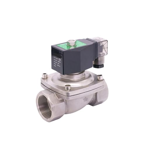 KKCZOFMJ SPU-Serie SPU-35/40/50 Normalerweise geschlossenes BSP-Gewinde D16021-Spule 2-Wege-direkt betätigtes Edelstahl-Wassermagnetventil(EPDM-12V-SPU-40,1.5 Inch) von KKCZOFMJ