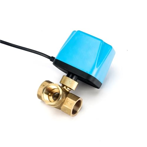 1/2" 3/4" 1" 2" Three Way Motorized Ball Valve 220V 12V 24V 2-Wire Brass Electric Ball Valve(3/4",12VDC_NORMALLY OPEN) von KKDDIHMTR