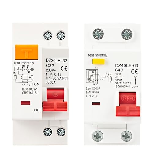 1P+N 230V DZ30L DZ40LE EPNL DPNL 6-63A Residual Current Circuit Breaker With Over And Short Current Leakage Protection RCBO MCB(20A) von KKDDIHMTR