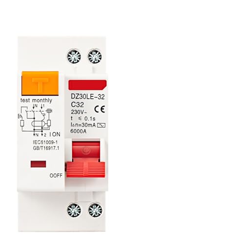 1P+N AC 230V 6A 10A 16A 25A 32A Residual Current Circuit Breaker With Over And Short Current Leakage Protection RCBO MCB(25A) von KKDDIHMTR