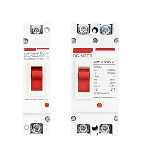 1P 2P DC 300/600V 100-250A Solar Molded Case Circuit Breaker MCCB Overload Protection Switch Protector for Solar Photovoltaic PV(2P,250A) von KKDDIHMTR