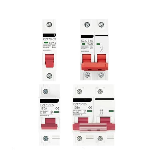 1P 2P DC MCB 12V 24V 48V Circuit Breaker Battery Car Protector DZ47 DC Positive Negative Pole Rotection Protect Switch Isolator(32A) von KKDDIHMTR