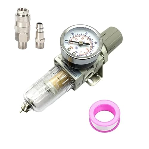 2 pcs AW2000-02 Pneumatic Compressor Air Filter Source Treatment Filters Pressure Regulator Gauge Oil Separator with fitting(AW2000-02 F PC10-02) von KKDDIHMTR