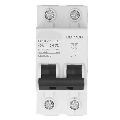 2P 1000V 6-63A DC Circuit Breaker - Overload Protection Magnetic System for PV Applications(20A) von KKDDIHMTR