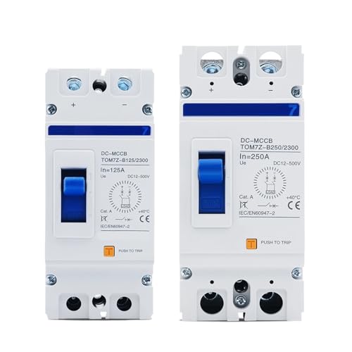 2P DC B curve 500V DC Solar Molded Case Circuit Breaker MCCB Overload Protection Switch Protector for Solar Photovoltaic PV(100A) von KKDDIHMTR