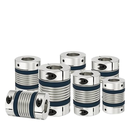 2pcs Shaft Coupling LB B D65L82 Bellows Flexible Motor Coupler CNC Aluminium High Elasticity Universal Joint 3D Printer Cardan(LB-B-D65L82-12X13) von KKDDIHMTR