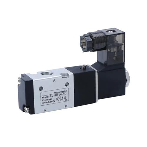 3V110-06-NC 3V110-06-NO Pneumatic Electric Solenoid Valve 3 Way 2 Position Control Air Gas Magnetic Valve DC12V 24V AC220V 110V(3V110 06 NC,DC12V) von KKDDIHMTR