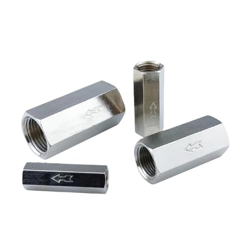 5pcs KA-06 KA-08 KA-10 KA-15 Air Non Return Aluminum Pneumatic Check Valve Copper Nickel Plating One-Way Valve CV-01 02 03 04(KA-20,8mm) von KKDDIHMTR