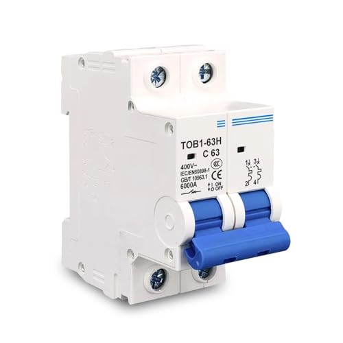 AC MCB TOB1-63H C curve 230/400V~ 50HZ/60HZ Mini Circuit breaker 1P 2P 3P 4P 3A 6A 10A 16A 20A 25A 32A 40A 50A 63A(2,20A) von KKDDIHMTR