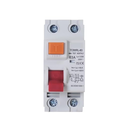 AC Type Electromagnetic Residual Current Circuit Breaker AC RCCB 2 Pole 25A 40A 63A 100A RCD 30mA 300mA(1P-N,40A 30ma) von KKDDIHMTR