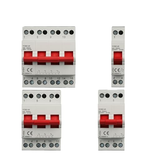 Changeover Switch 1/2/3/4P 40A/63A 50/60Hz Disconnectors Switch Load and break the circuit Household residential safety(1,YCBZ-63 63A) von KKDDIHMTR