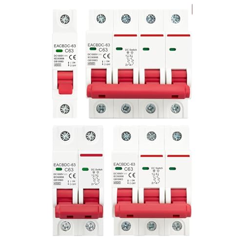 DC 1000V 1P 2P 3P 4PSolar Mini Circuit Breaker Overload Protection Switch 6A 10A 16A 20A 25A 32A 40A 50A 63A Photovoltaic(1P,6A) von KKDDIHMTR