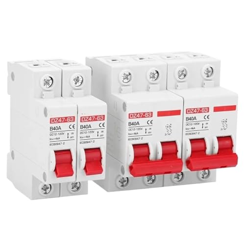 DC MCB 12V 24V 48V 60V 110V Circuit Breaker Battery Protect Switch Positive Negative Short Circuit 2P 10A 20A 50A 100A 125A 150A(1P,10A) von KKDDIHMTR