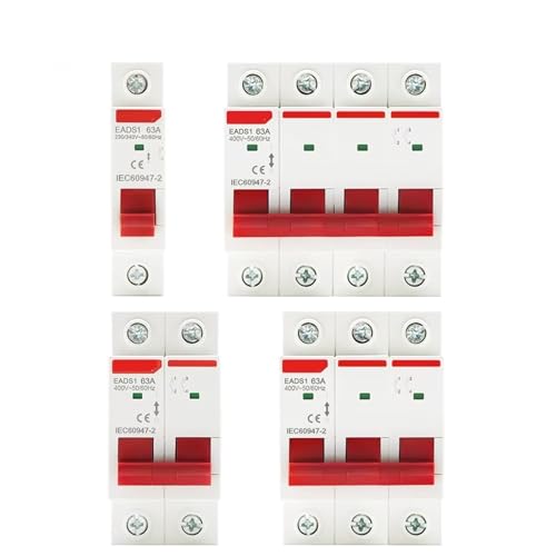 Din Rail 1P 2P 3P 4P 40A 63A 100A 125A Knife Main Switch Isolating Switch for Home Industrial Use Circuit Breaker AC 230V 400V(3P,40A) von KKDDIHMTR