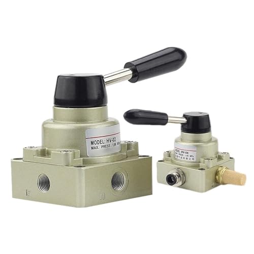 HV-02 HV-03 HV-04 HV200-02 HV300-03 HV400-04 3 Position 4 Way Pneumatic Hand Control Rotary Valve Manual Operated Air Switch(HV 02 W 8mm) von KKDDIHMTR