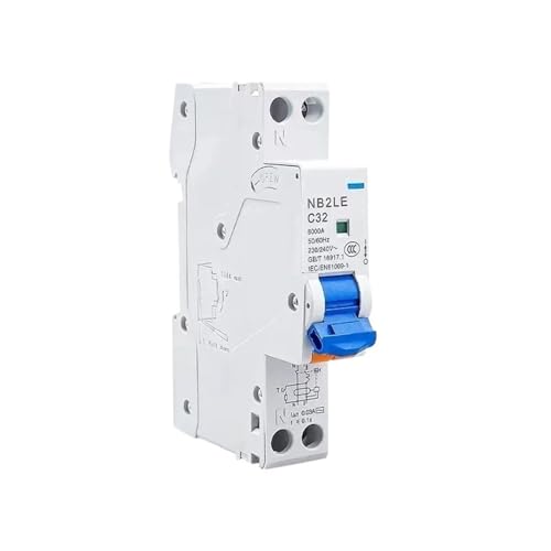 NB2LE 1P+N Residual Current Operated Circuit Breaker Leakage Protection Switch 0.03A 30MA 6A 10A 16A 20A 25A 32A 40A RCBO(25A) von KKDDIHMTR