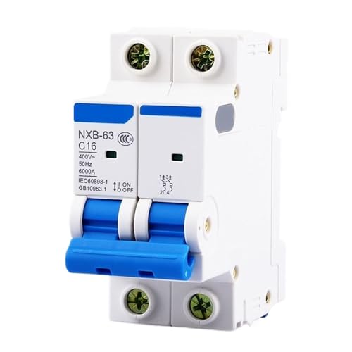 NXB-63 2P AC 230/400V Miniature Circuit Breaker C 6 10 16 20 25 32 40 63A Overload Protector DZ47 MCB Air Switch(20A) von KKDDIHMTR