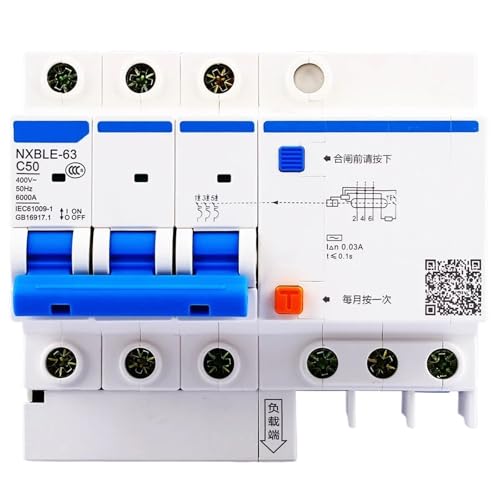 NXBLE-63 3P 6A 10A 16A 20A 25A 32A 40A 50A 63A RCBO Residual Current Operated Circuit Breaker(16a) von KKDDIHMTR