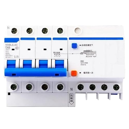 NXBLE-63 Residual current operated circuit breaker RCBO 6KA type D 1P+N 30mA 6A 10A 16A 20A 25A 32A 40A 50A 63A(16a) von KKDDIHMTR
