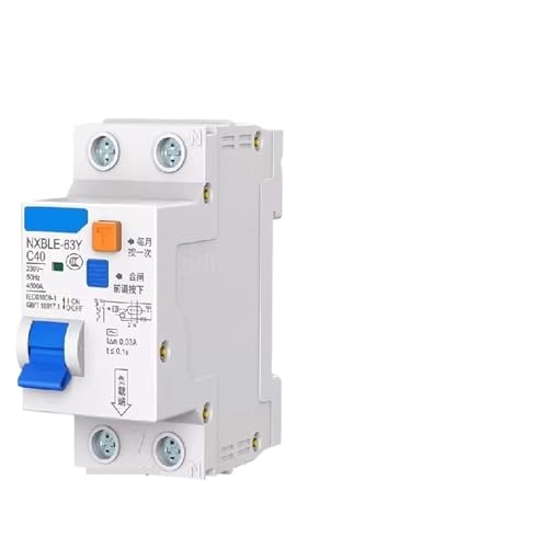 NXBLE-63Y 6A 10A 16A 32A 63A 10MA 30MA 0.03A 0.01A RCBO 1P+N Residual current Circuit Breaker Over Leakage Protection(30MA 1P 1N,50A) von KKDDIHMTR