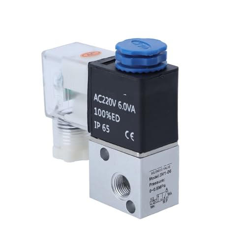 Pneumatic control solenoid valve 3V1-06/08/M5 two-position three-way cylinder reversing valve(3V1 08,DC12V) von KKDDIHMTR
