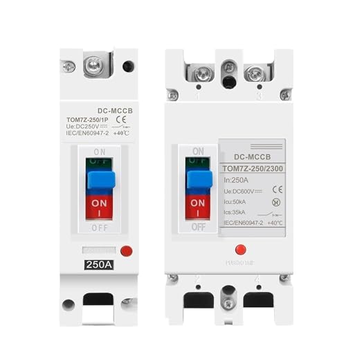 Solar Molded Case Circuit Breaker MCCB Overload Protection Switch Protector for Solar Photovoltaic PV 1P 2P(2P,250A) von KKDDIHMTR