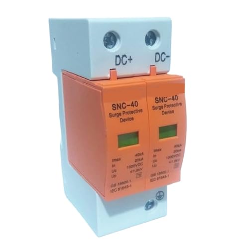 Surge Protective Device SPD DC 500V 800V 1000V 2P DC1000V 20KA 40KA Low-voltage Arrester House din rail 2 Poles Protector(500V) von KKDDIHMTR