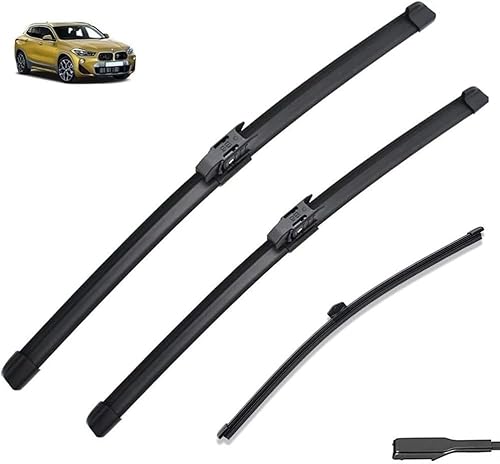 KKHBD Auto-Scheibenwischer, Passend für BMW X2 F39 2018 2019 2020 2021 2022, Scheibenwischer Wischerblätter Scheibenwischer-Set Scheibenwischer Vorne und Hinten von KKHBD