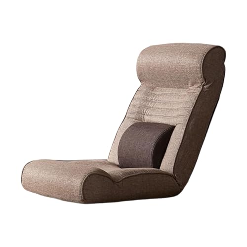 KKJPL Bodenstuhl Mit Rückenlehne, Bequemer Gaming-Sofastuhl, Ergonomisches Klappsofa, 5 Verstellbare Positionen, for Wohnzimmer Und Schlafzimmer(Color1) von KKJPL