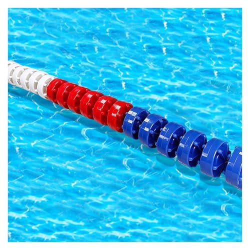 KKJPL Pool-Sicherheitsseil Mit Boje, Geeignet for Hallen- Und Freibadbahnen, Pool-Sicherheitsleine, for Pooltraining, Wettkampf, Rudern(Nylon,12m/40ft) von KKJPL