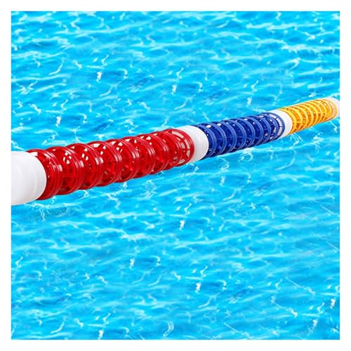 KKJPL Pool-Sicherheitsteiler, Bahnlinie, Sicherheitsseil for Oberirdische Pools, Länge Einstellbar, Geeignet for Innen- Und Außenpools(Steel,6m/20ft) von KKJPL