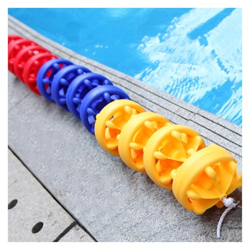 KKJPL Sicherheitstrennwand for Pools, Effektive Sichtbarkeit Der Poolbojenleine, Geeignet for Tiefe Und Flache Pools Im Innen- Und Außenbereich, (Nylon,6m/20ft) von KKJPL