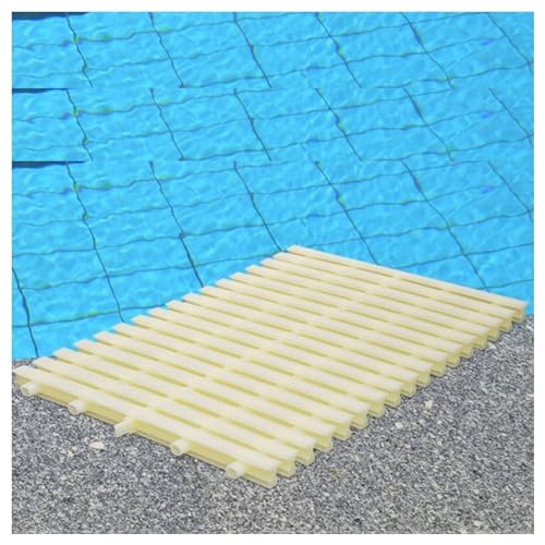 KKJPL Überlaufgitter for Poolabläufe, Duschablaufgitter, Kanalgitter for Einfahrten, Dachrinnen, Gitter, Terrassen, Pooldecks Und Gewerbeflächen(Bone Color,18x100CM/15pieces) von KKJPL