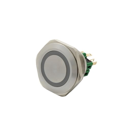 1 STÜCKE 30mm weiß druckschalter PM301F-11E/G/12 V/S(LATCHING_2NO2NC_48V) von KKKLMMTT