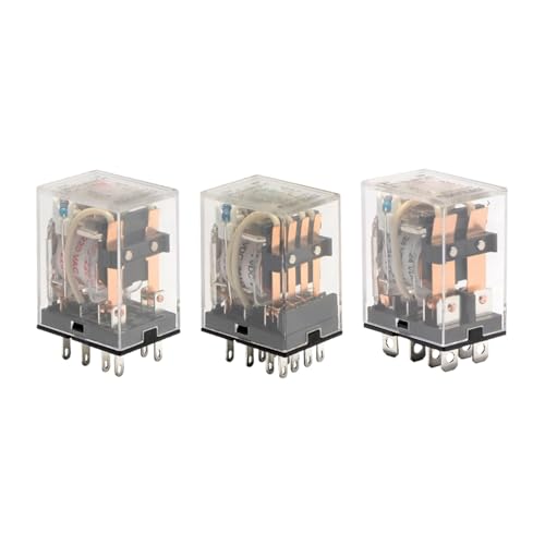 1 Stück kleines Relais CDZ9-52PL Relais dünn 14 Fuß breit 8 Fuß 5ADC24V12VAC220V(JQX 10F3Z 11 pins 10A 3 open,DC 24V) von KKKLMMTT