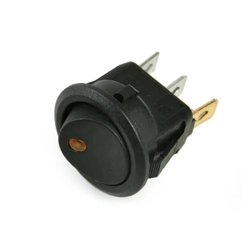 1PCS KCD1 10A 12V Boot Schalter LED Marine Runde Auf/Off(Yellow,220V) von KKKLMMTT