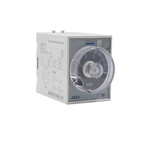 Zeitrelais JSZ3A AC 220V Verzögerung DC 24V Power-On einstellbar Power-Off-Controller-Schalter(Type C -single relay,220V) von KKKLMMTT