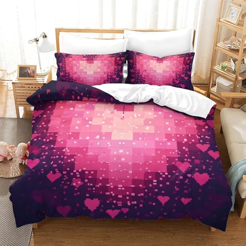 KKLOSDXERT 3 Pc Polyester-Mikrofaser Bettbezug Mit Kissenbezug Modern Mit Reißverschluss Bettwäsche-Set Für Schlafzimmer Für Erwachsene KKLOSDXERT 3 Pc Polyester-Mikrofaser Bettbezug Mit Kissenbezug Modern Mit Reißverschluss Bettwäsche-Set Für Schlafzimmer Für Erwachsene von KKLOSDXERT
