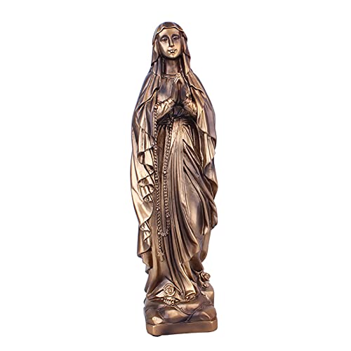 Bronze-Finish Heiliges Kind Skulpturen,Das Göttliche Kind Figuren Baby Jesus Raise Hand Statuen,Madonna Catholic Christen Religiöse Home Decor-Unsere Liebe Frau 8.5x7x33cm(3x3x13inch) von KKLT