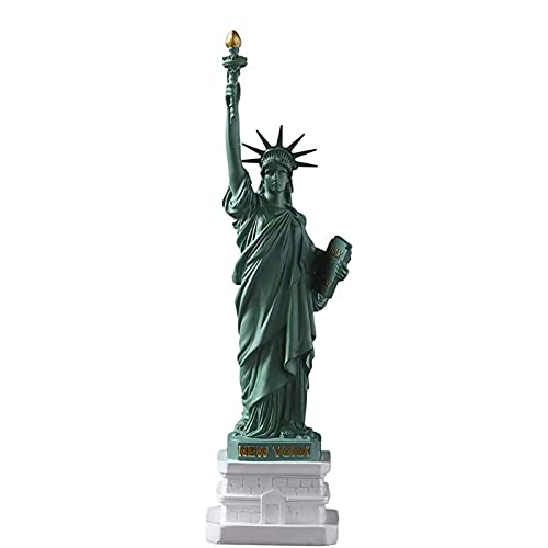 KKLT Freiheitsstatue Der Usa Statuen,Handgefertigt Artware-Modell Skulpturen Erinnerung Figuren Desktop Dekoration Für Büro Bücherregal Dekor-Eine 11x10x37cm(4x4x15inch) von KKLT