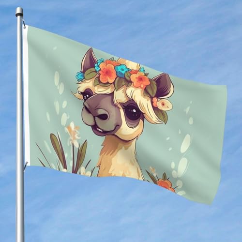 15,7 x 2,4 m große Flagge, doppelseitig, lebendige Gartenflaggen, Cartoon-Kamelblumen-Banner, Willkommensbanner mit Messingösen, Dekoration, Fotohintergrund für Hof, Veranda, Rasen 15,7 x 2,4 m große Flagge, doppelseitig, lebendige Gartenflaggen, Cartoon-Kamelblumen-Banner, Willkommensbanner mit Messingösen, Dekoration, Fotohintergrund für Hof, Veranda, Rasen von KKLWEGU