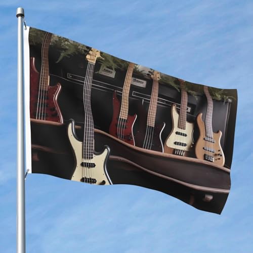 15,7 x 2,4 m große Flagge, doppelseitig, lebendige Gartenflaggen, Gitarre, Bass, Musik, Musikinstrumente, Banner, Willkommensbanner mit Messingösen, Dekoration, Fotohintergrund für Hof, Veranda, Rasen 15,7 x 2,4 m große Flagge, doppelseitig, lebendige Gartenflaggen, Gitarre, Bass, Musik, Musikinstrumente, Banner, Willkommensbanner mit Messingösen, Dekoration, Fotohintergrund für Hof, Veranda, Rasen von KKLWEGU